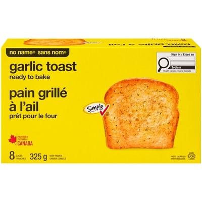 Sans Nom Toast à l'ail tranché prêt pour le four 325 g, 1,01 $/100g