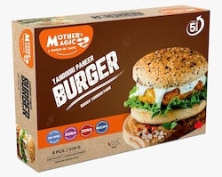 Mother’s Magic Burger Tandoori Paneer 320 g, 1,97 $/100g