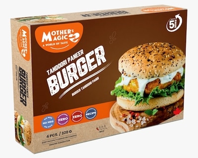 Mother’s Magic Burger Tandoori Paneer 320 g, 1,97 $/100g
