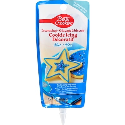 Betty Crocker Glaçage à biscuits décoratif bleu 200 g, 1,90 $/100g