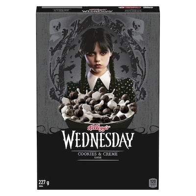 Kelloggs Cereal Wednesday Cookies & Creme Flavour 227 g, $2.20/100g