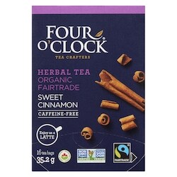 Four O'Clock Herbal Tea Organic Fairtrade Sweet Cinnamon - 16 g