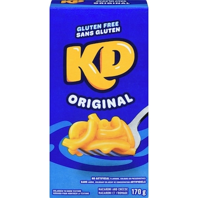 Kraft Kd Gluten Free Original Mac & Cheese Macaroni And Cheese Dinner 170 g, $2.05/100g