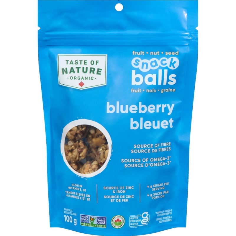 Organic Snack Balls Blueberry