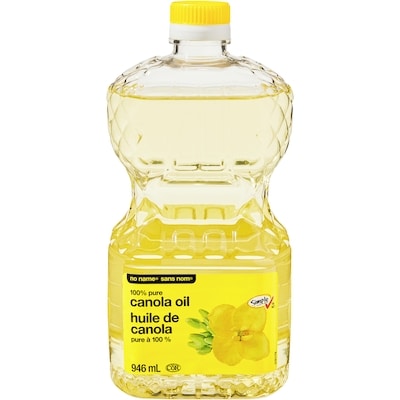 No Name 100% Pure Canola Oil 946 ml, $0.58/100ml