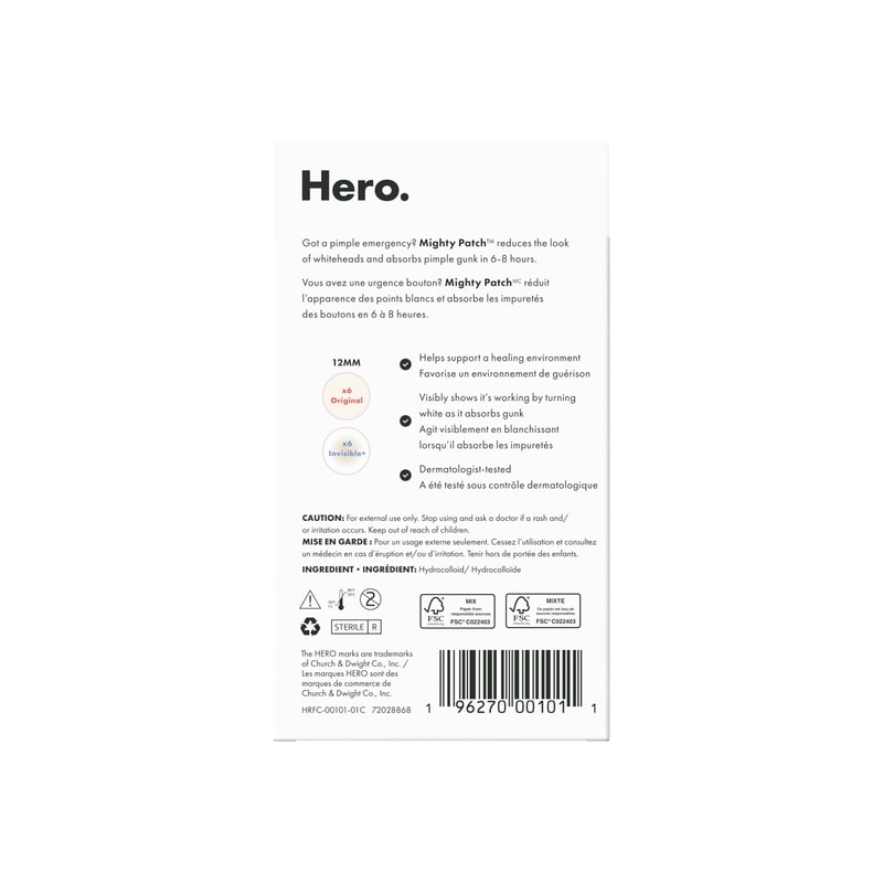 Mighty Patch Hydrocolloid Patches Duo