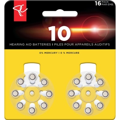 President's Choice Size 10 Hearing Aid Batteries 16-Pack 16 ea, $0.81/1ea