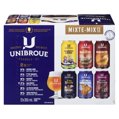Unibroue Bière mixte (ID required at pick-up) 12x355.0 ml, $0.45/100ml