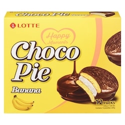 Lotte Choco Pie - Banana 336 g, $1.49/100g