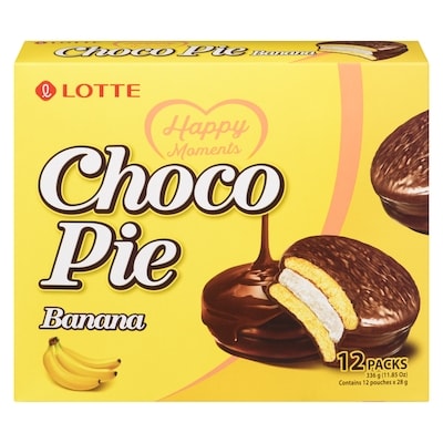Lotte Choco Pie - Banane 336 g, 1,49 $/100g
