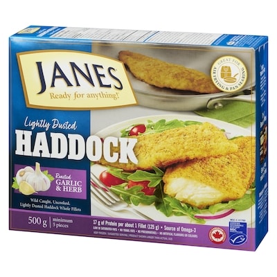 Lightly Dusted Haddock Roasted Garlic & Herb