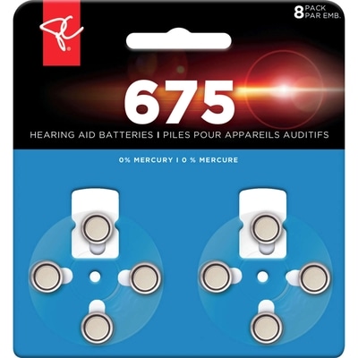 President's Choice Size 675 Hearing Aid Batteries 8-Pack 1 ea, $8.00/1ea