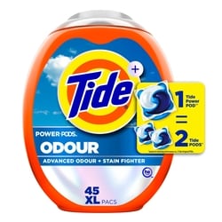 Tide Ultra OXI Power PODS with Odor Eliminators Laundry Detergent Pacs, 45 Count, For Visible and Invisible Dirt 45 ea, $0.49/1ea
