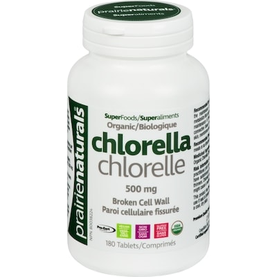 Prairienaturals Superfoods Chlorella 500 Mg Organic 180 ea, $0.15/1ea