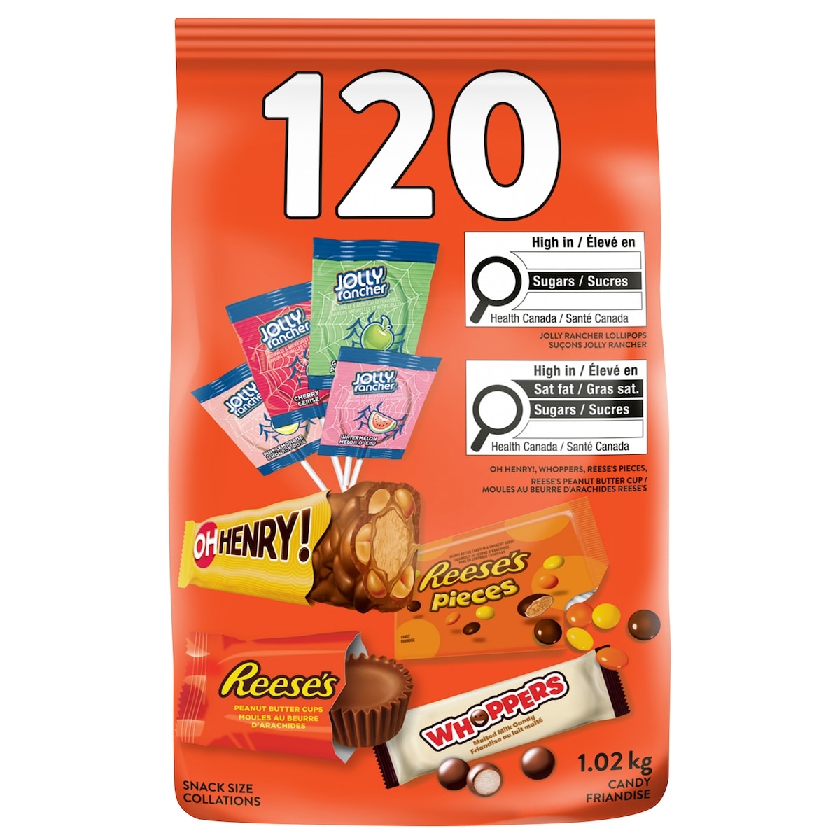 Hershey's Assorted Chocolate & Candy Bag 1.02 kg, $2.25/100g