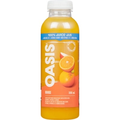 Oasis 100% jus orange (caisse) 24x300.0 ml, 0,35 $/100g
