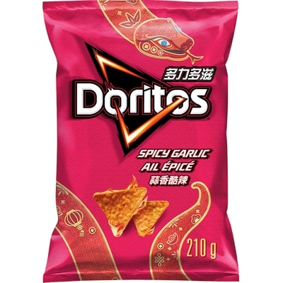Doritos Spicy Garlic Flavoured Tortilla Chips 210 g, $2.14/100g