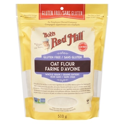 Bobs Red Mill Oat Flour Gluten Free Whole Grain 510 g, $2.06/100g