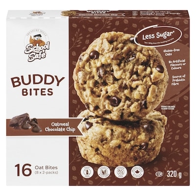 School Safe Buddy Bites Oatmeal Chocolate Chip 320 g, $1.56/100g