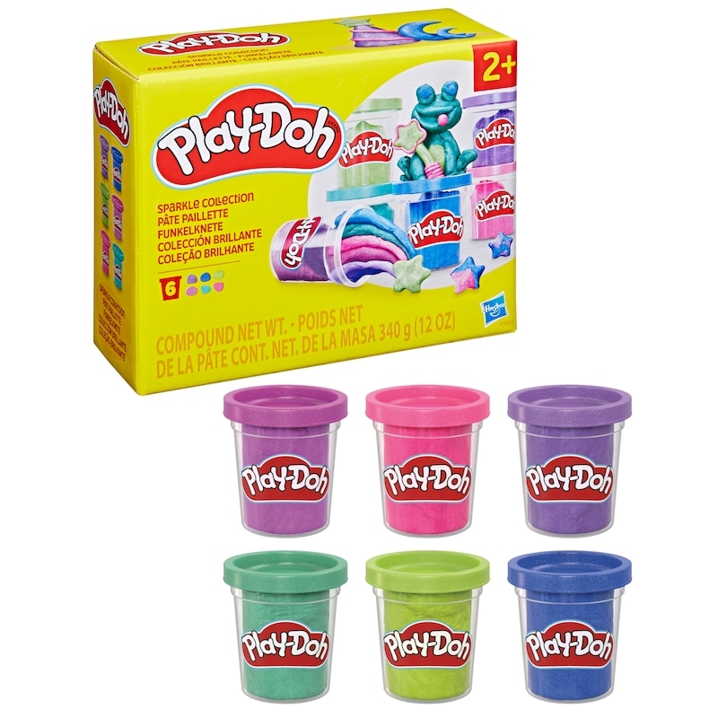 Play-Doh 6 Pack Sparkle Collection Arts And Crafts Toys