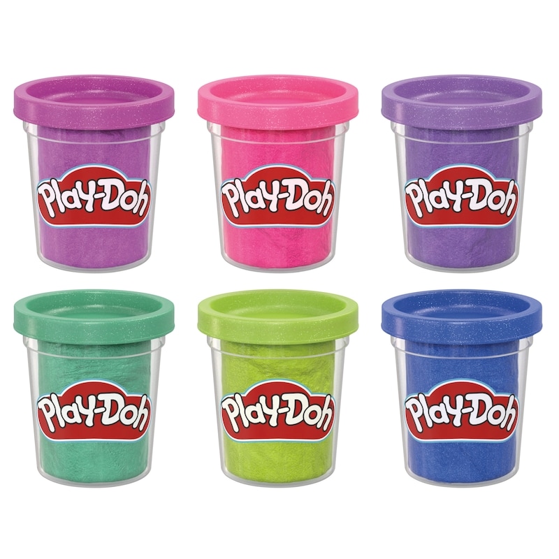 Play-Doh 6 Pack Sparkle Collection Arts And Crafts Toys