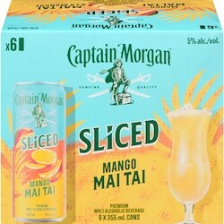 Captain Morgan Sliced Mango Mai Tai, Case (ID required at pick-up) 6x355.0 ml, $0.75/100ml