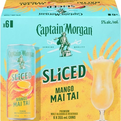 Captain Morgan Sliced Mango Mai Tai, Case (ID required at pick-up) 6x355.0 ml, $0.75/100ml