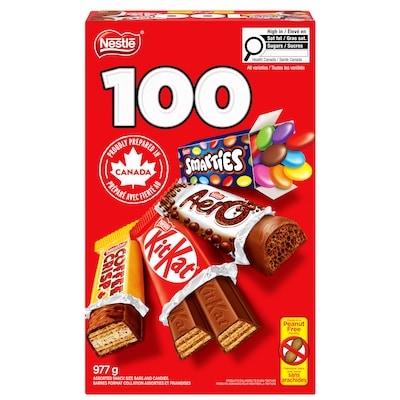 Nestlé KITKAT, AERO, SMARTIES, COFFEE CRISP Mini Bars & Candies 977 g, $2.46/100g