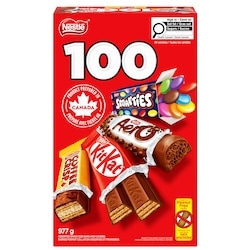 Nestlé KITKAT, AERO, SMARTIES, COFFEE CRISP, mini 977 g, 2,05 $/100g