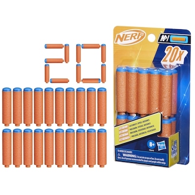 Nerf N Series N1 Darts, Includes 20 Darts, Compatible Only with Nerf N Series Blasters, Outdoor Games, Ages 8+