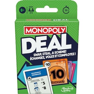 Hasbro Monopoly Deal Card Game 1 ea, $6.00/1ea