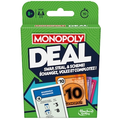 Hasbro Jeu de cartes monopoly deal 1 ea, 6,00 $/1ch