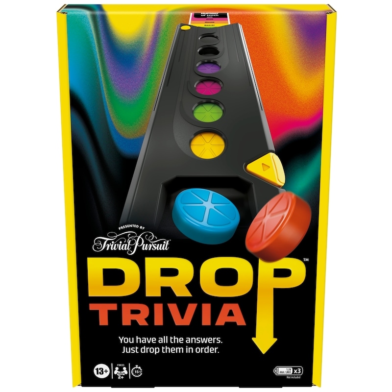 Drop Trivia Game, Electronic Party Board Game from Trivial Pursuit