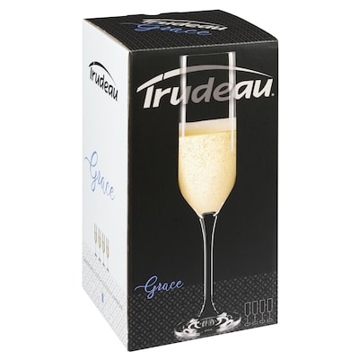Grace champagne flutes 6.75oz box of 4