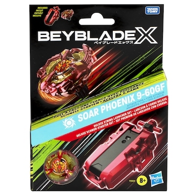 Hasbro Beyblade X Soar Phoenix 9-60GF Deluxe String Launcher Set with Right-Spinning Top Toy 1 ea, $30.00/1ea