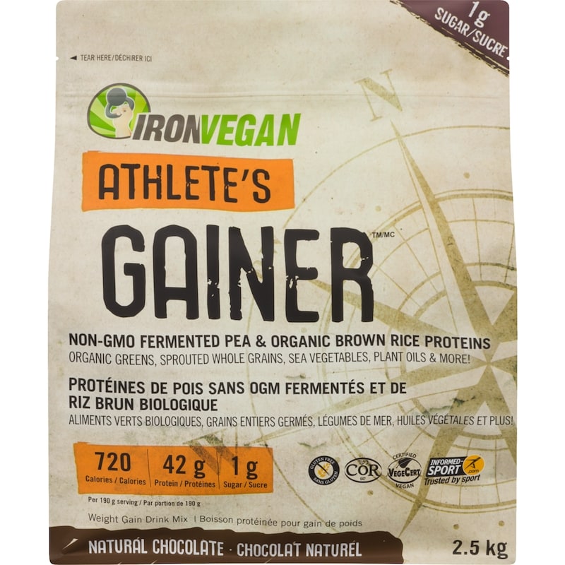 Athlete's Gainer Weight Gain Drink Mix Natural Chocolate