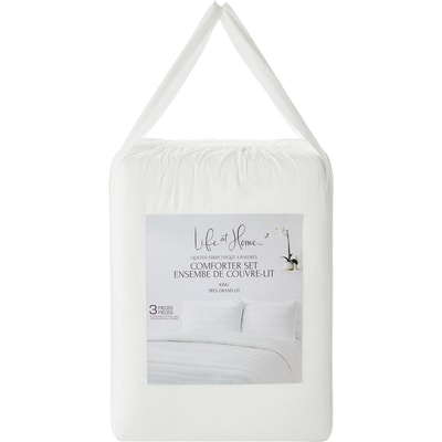 Life at Home Ensemble de couvre-lit 3 pièces avec rayures pour très grand lit 1 ea, 120,00 $/1ch