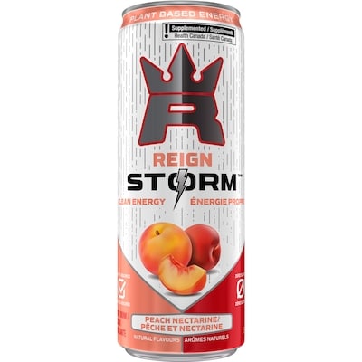 Reign Peach Nectarine Can 355 ml, $0.85/100ml