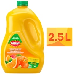Del Monte Mélange de jus Orange Soleil du matin Avec pulpe 2.5 l, 0,34 $/100ml