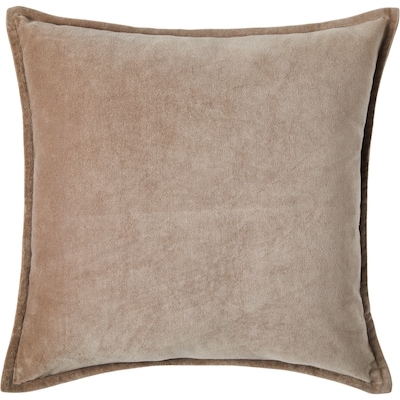 Life at Home Velvet Cushion 20 in x 20 in - Brown 1 ea, $20.00/1ea