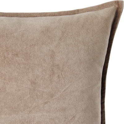 Velvet Cushion 20 in x 20 in - Brown