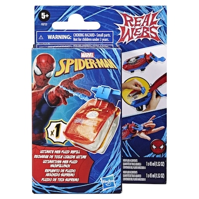 Hasbro Marvel Spider-Man Real Webs, recharge de toile liquide ultime, jouet de déguisement Real Webs 1 ea, 10,00 $/1ch