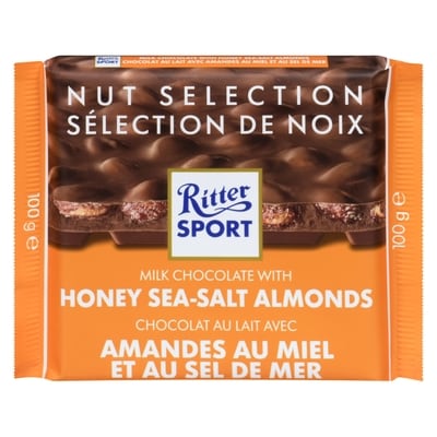 Ritter Sport Milk Chocolate With Honey Sea-Salt Almonds 100 g, $4.99/100g