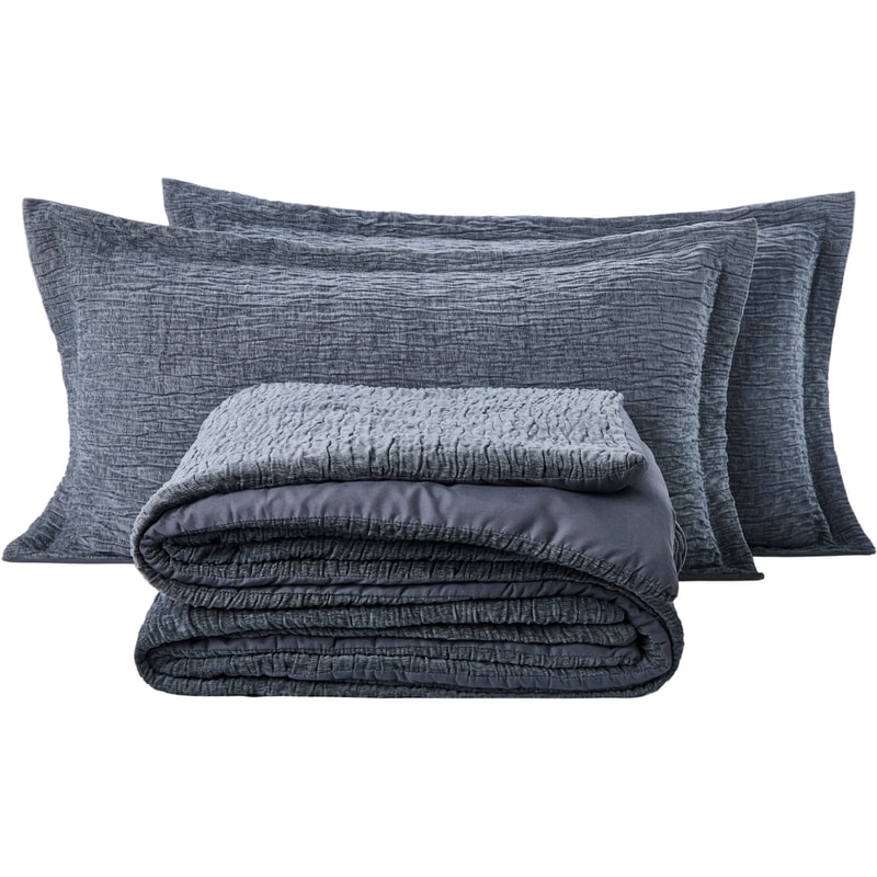 King Lush Velvet Comforter 3 Piece Set