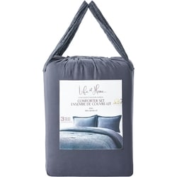 Life at Home Ensemble de couvre-lit 3 pièces en velours soyeux pour très grand lit 1 ea, 120,00 $/1ch