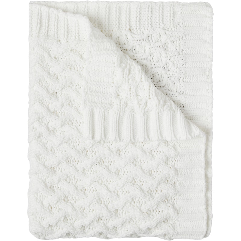 Knitted Chenille Throw