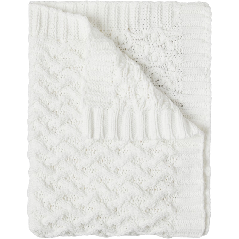 Knitted Chenille Throw