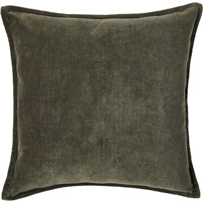 Life at Home Coussin en velours 20 po x 20 po – vert olive 1 ea, 20,00 $/1ch