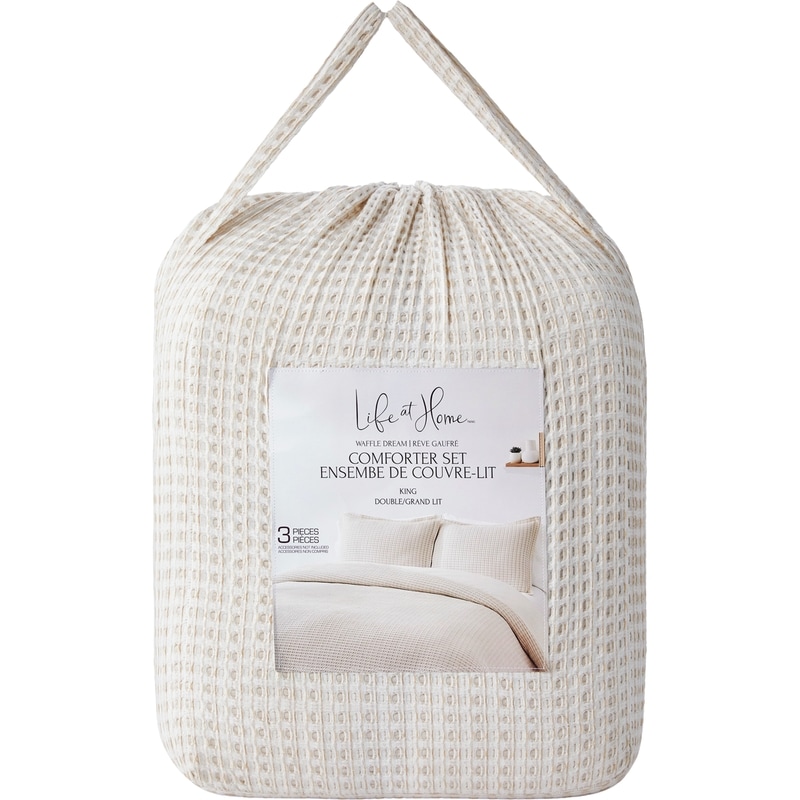 King Waffle Dream Comforter 3 Piece Set
