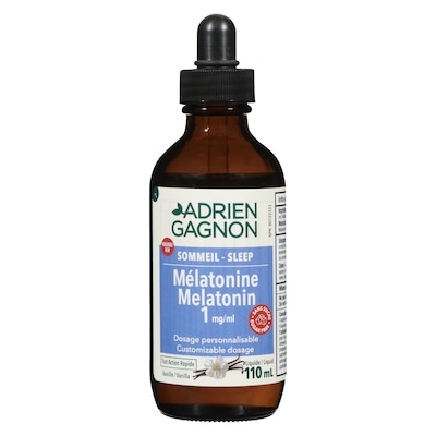 Adrien Gagnon Melatonin Liquid 1 Mg/Ml Sugar Free Vanilla 110 ml, $17.26/100ml